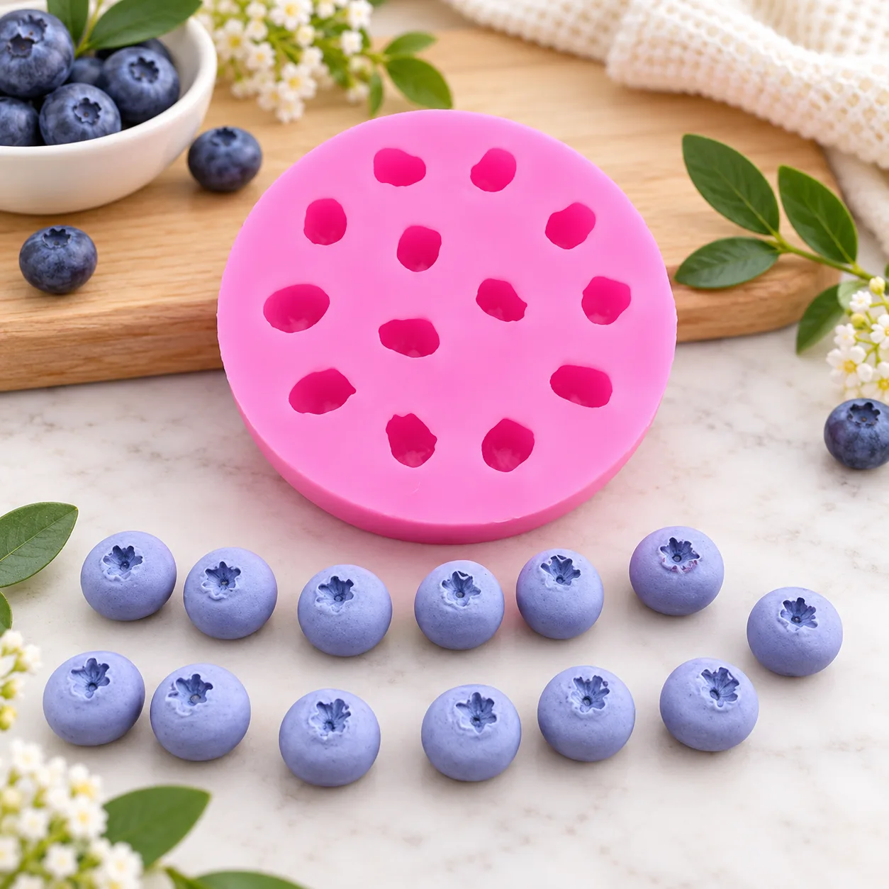 Blueberry silicon mold